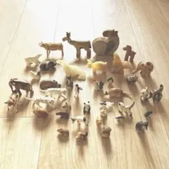 【まとめ】陶器製.天然石の動物の置物40個ミニチュア