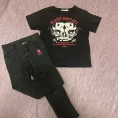 スカルプリント Tシャツ＆パンツ 110のサムネイル