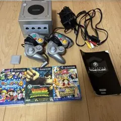 任天堂 ゲームキューブ シルバー 本体 コントローラー2台 ソフト3本付き