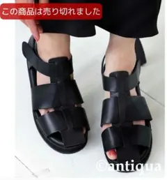 antiqua グルカサンダル ブラック　Sサイズのサムネイル