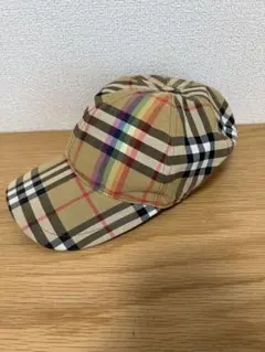 BURBERRY バーバリー キャップ レインボーチェック M/L イタリア製のサムネイル