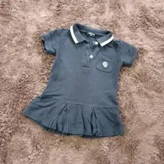 COMME CA ISM ポロワンピース 90サイズ ダークブルー