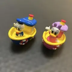 ドナルドダック デイジーダック ボート型フィギュアセット　ディズニーシー限定