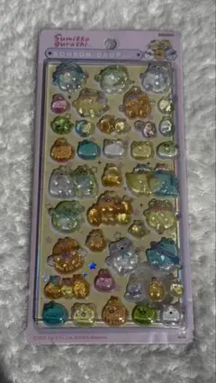 すみっコぐらし ボンボンドロップシール　1シート　訳あり