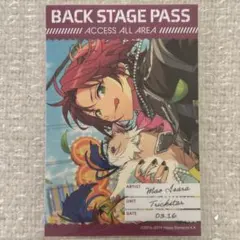 あんスタ 展示会 10周年 バックステージPASS風ステッカー 真緒 ぱしゃっつ