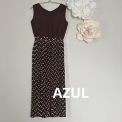 ⭐️AZULブラウン ノースリーブ ロングワンピース