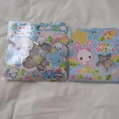 フワフワらびちゃん　おはじきシール