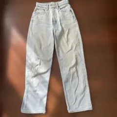 MOUSSY ストレートデニム サイズ24 ライトブルー
