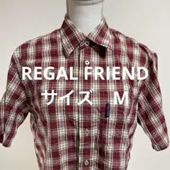 REGAL FRIEND半袖チェックシャツ 赤と白トップス半袖のサムネイル