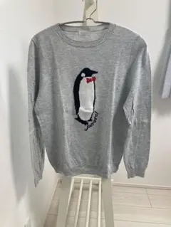 persodea ペンギン柄 グレー セーター L トムブラウンみちお