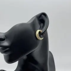 ピアス フープ ホワイト ゴールドカラー