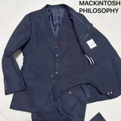 美品】マッキントッシュロンドン グレンチェック XL ネイビー - メルカリ
