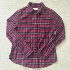 clear impression musee チェック柄長袖ネルシャツ