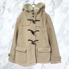 12852 earth music&ecology ダッフルコートファー フード