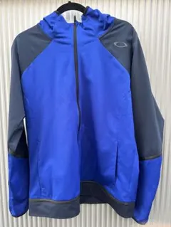 Oakley フード付きパーカー Lサイズ 青/黒