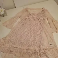 INGNI エレガントなレース長袖ワンピース