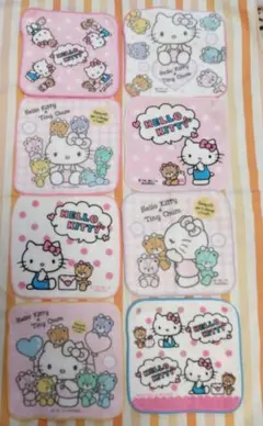 新品・未使用品
ハローキティ　ミニタオル　8枚