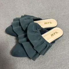 MPS フリル サンダル ダークグリーンのサムネイル