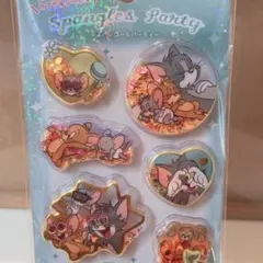 【正規品】スパンコールパーティー シール　トムとジェリー　トムジェリ