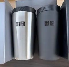 ユニクロ ステンレスタンブラー ２本セット シルバー ブラック