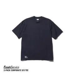 フレッシュサービス 2-PACK CORPORATE S/S TEE NAVY