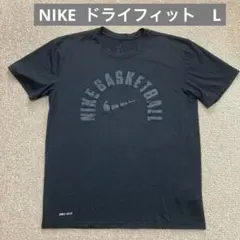 NIKEドライフィット　メンズTシャツ ブラック　L