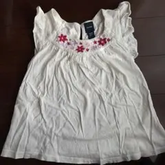 babyGap 花柄刺繍 半袖トップス 100cm
