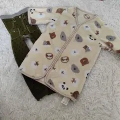 ベルメゾン スパッツ95 美品 スリーパー 35×50cm 2点セット 保育園