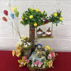 どんぐりアート♡ほのぼの森のピクニックオブジェ♡のサムネイル