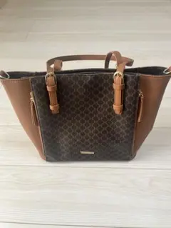 ブラウン トートバッグ 合成皮革