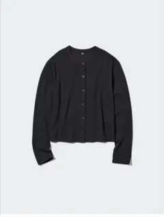 UNIQLO UVカットジャージークルーネックカーディガン