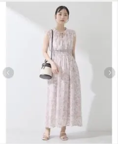 美品ANAYI 楊柳ペイズリーオールインワン36サイズ - メルカリ