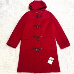 【美品】INVERTERE　別注　IENA　ダッフルコート　ヘリンボーン　赤