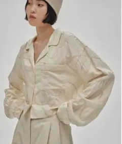 TODAYFUL / Embroidery Pajamas Shirts キナリ