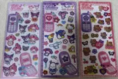 本日発送◯３枚　平成はっぴーフォン　サンリオ　マイメロ　ハローキティ　日焼け