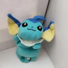 ポケモン　シャワーズのぬいぐるみ　手のひらサイズ　くったりした柔らかいタイプ
