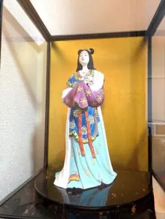 日本人形 舞妓 芸者 置物 ガラスケース入り - メルカリ