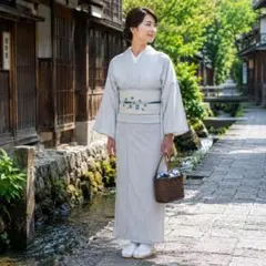 み*】様 【未着用】本場小千谷ちぢみ 小千谷縮 夏着物 麻100% 関松織物