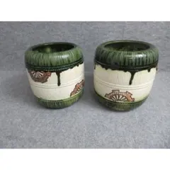 3F【昭和レトロ】竹製 バスケット 2個セット プランターカバー 収納 3F【昭和レトロ】竹製 バスケット 2個セット プランターカバー 収納