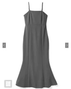 マーメイド ワンピース キャミワンピース グレー ロング丈 GRL