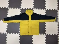 美品　ダウンジャケット　中綿 イエロー/ブラック　130cm
