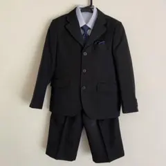 キッズ スーツ ブラック ショートパンツ付き 130cm