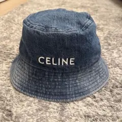 CELINE セリーヌ デニム バケットハット 帽子 Mサイズ