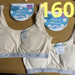 ジュニアブラ DRY inner サイズ160 ジュニアスポーツブラ　パッド入り