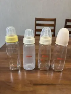 哺乳瓶　4本セット　Pigeon哺乳瓶 ChuChu哺乳瓶