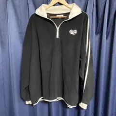 ハーフジップ トレーナー ブラック