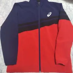 asics ジップアップ アウター M 赤/青新品未使用