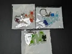ポケモン スプラトゥーン3 コラボフェス キーホルダー ほのお みず くさ