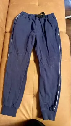 ネイビー 140cm 長ズボン サイドストライプ