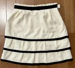 LAISS PASSE アイボリー フリルスカート サイズ36